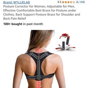 Black Posture Support Brace
